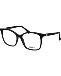 Max Mara - Black Acetate Glasses (frames) - Lyst