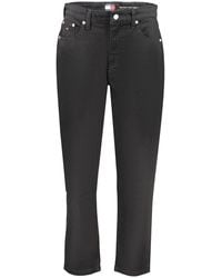 Tommy Hilfiger - Black Cotton Jeans - Lyst