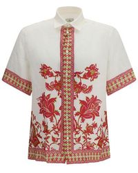 Etro - Multicolor Linen Pattern Shirt - Lyst
