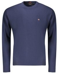 Napapijri - Blue Cotton Men's Shirt - Lyst