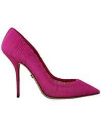Dolce & Gabbana - Elegant Tulle Mesh Heels Pumps - Lyst