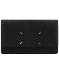 Maison Margiela - Black Calf Leather Bos Taurus Wallet - Lyst