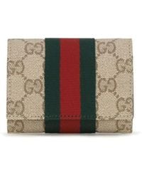 Gucci - Beige Cotton Wallet - Lyst