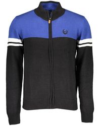 Gianmarco Venturi - Black Cotton Men Cardigan - Lyst