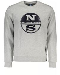 North Sails - Gray Cotton Sweater - Lyst