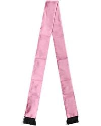 Dolce & Gabbana - Silk Fringes Neck Wrap Foulard Scarf - Lyst