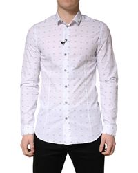 Patrizia Pepe - White Cotton Slim Fit Collared Men Dress Shirt - Lyst