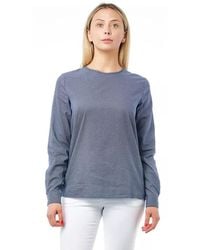Bagutta - Geometric Round Neck Cotton Blouse - Lyst