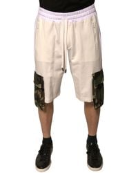 Dolce & Gabbana - Beige Cotton Men Casual Cargo Bermuda Shorts - Lyst