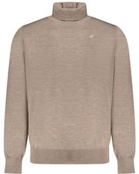 K-Way - Brown Wool Men Sweater - S - Lyst