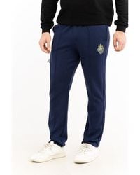 Fila - Blue Cotton Joggers (workout Pants) - Lyst