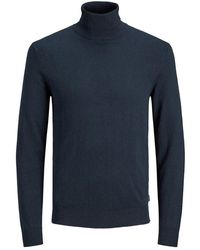 Jack & Jones - Blue Cotton Sweater - Lyst