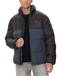 Calvin Klein - Blue Recycled Polyamide Jacket - Lyst