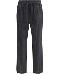 Dolce & Gabbana - Gray Wool Oves Aries Casual Pants - Lyst