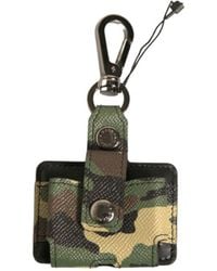 Dolce & Gabbana - Camouflage Leather Metal Airpods Case - Lyst