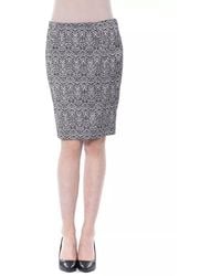 Byblos - Elegant Monochrome Tube Skirt - Lyst