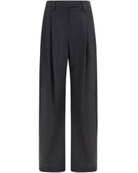 Brunello Cucinelli - Gray Wool Oves Aries Dress Pants - Lyst