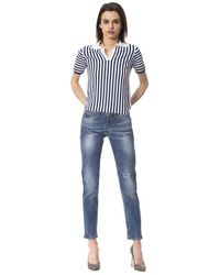 Frankie Morello - Blue Other Fibres Jeans - Lyst