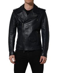 Dolce & Gabbana - Leather Jackets - Lyst