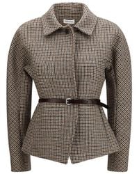 P.A.R.O.S.H. - Beige Wool Oves Aries Blazer - Lyst