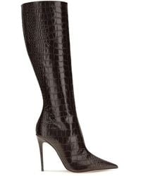 Paris Texas - Brown Calf Leather Bos Taurus High Heel Boots - Lyst