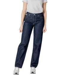 Calvin Klein - Blue Cotton Jeans & Pant - Lyst