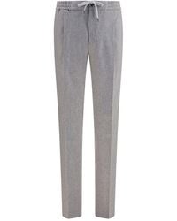 PT Torino - Gray Wool Oves Aries Casual Pants - Lyst