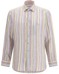 Etro - Multicolor Linen Pattern Shirt - Lyst