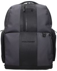 Piquadro - Gray Nylon Backpacks - Lyst