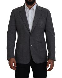 Dolce & Gabbana - Wool Stretch Slim Fit Jacket Blazer - Lyst