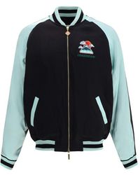 CASABLANCA - Two-tone Satin Bomber Jacket - L - Lyst