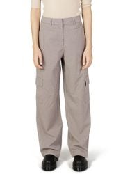 ONLY - Beige Polyester Jeans & Pant - Lyst