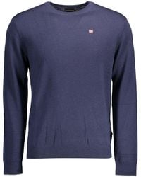 Napapijri - Blue Wool Shirt - Lyst