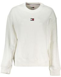 Tommy Hilfiger - Elegant Cotton Sweatshirt With Logo Embroidery - Lyst