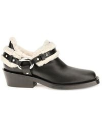 Rabanne - Black Calf Leather Bos Taurus Ankle Boots - Lyst