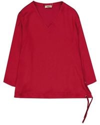 Herno - Long-Sleeve V-Neck Top - Lyst