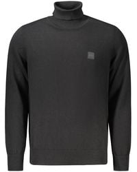 BOSS - Black Wool Men's Sweater - Lyst