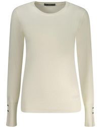 Guess - White Viscose Sweater - Lyst