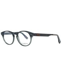 ZEGNA - Gray Plastic Glasses (frames) - Lyst