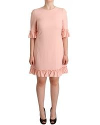 Dolce & Gabbana - Ruffled Cady Mini Dress - Lyst
