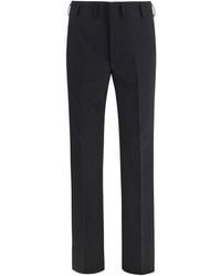 Prada - Black Wool Oves Aries Dress Pants - Lyst
