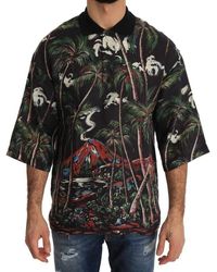 Dolce & Gabbana - Volcano Sicily Short Sleeve T-shirt - Lyst