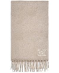 Max Mara - Beige Cashmere Scarf - Lyst