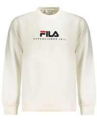 Fila - White Cotton Men's Sweatshirt - Lyst