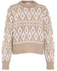 Brunello Cucinelli - Jacquard C Mere Sweater - Lyst