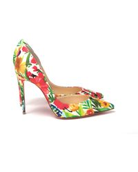 Christian Louboutin - Flower Printed High Heels Pumps Shoes - Lyst
