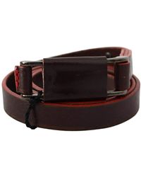 CoSTUME NATIONAL - Elegant Leather Fashion Belt - Lyst