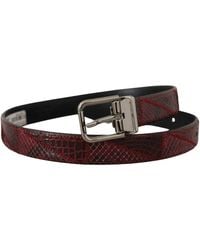 Dolce & Gabbana - Elegant Exotic Leather Belt - Lyst