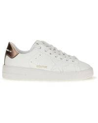 Golden Goose - White Calf Leather Bos Taurus Low Top Sneakers - Lyst