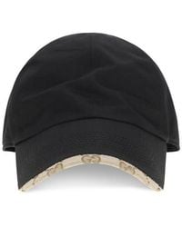 Gucci - Black Cotton Cap (baseball Hat) - Lyst